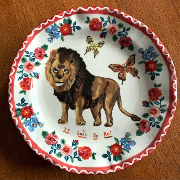 Anthropologie Other - 🎉HP🎉Anthro Nathalie Lete Paris Lion Plate